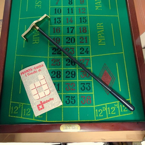 Didatto Wooden Roulette Set 95cm like new, complete with accessories