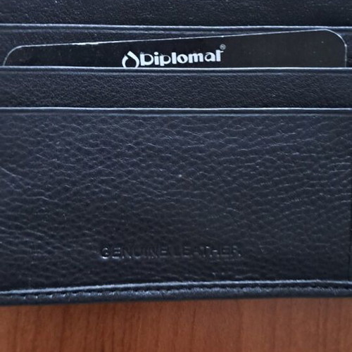 Diplomat men's wallet new black leatherette