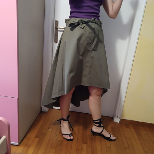 BSB asymmetrical summer skirt in khaki, like new