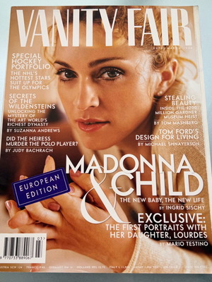 Vanity Fair magazine 1998 with Madonna used