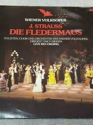 J. Strauss Die Fledermaus 2X LP μεταχειρισμένο, κλασική μουσική