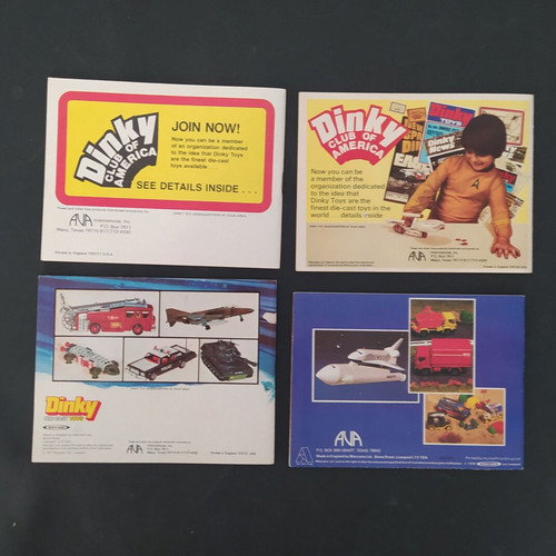 Dinky Toys set of 4 toy catalogs 1975-78