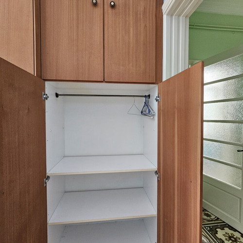 Wooden wardrobe, polished