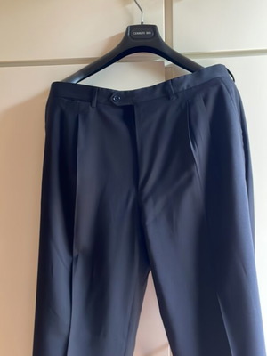 Cerruti suit pants like new, cool wool, dark blue, size XL