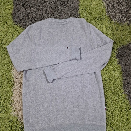 Tommy Hilfiger men's cotton sweatshirt size M like new, gray and blue