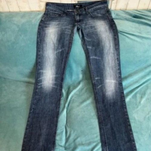 Phard Low Rise Jeans Size 31 Straight Leg Rhinestones used, blue
