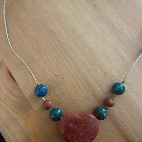 Necklace with coral