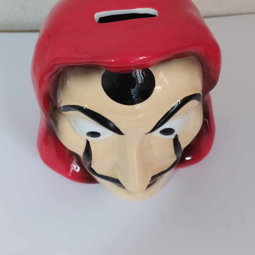 Casa de Papel ceramic money box like new 2020