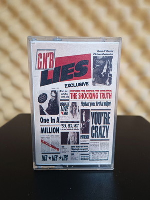 Guns N Roses Lies cassette tape used