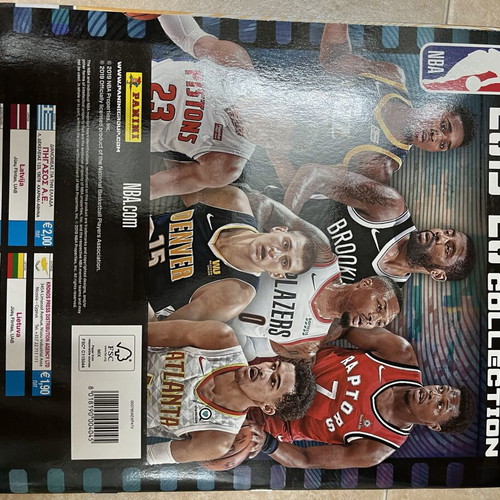 Panini NBA 2019-2020 Sticker Album with 6 Stickers new