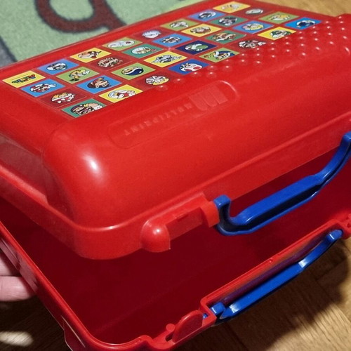 Super Mario wooden stamp set used with case