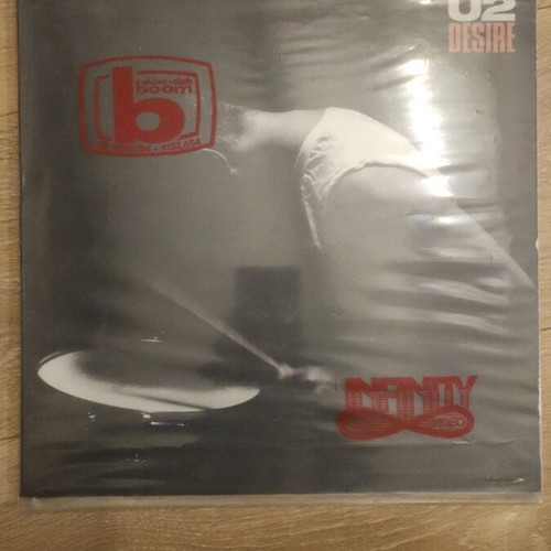 U2-Desire vinyl record used with poster and inner sleeve