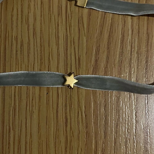 Choker gray with star like new
