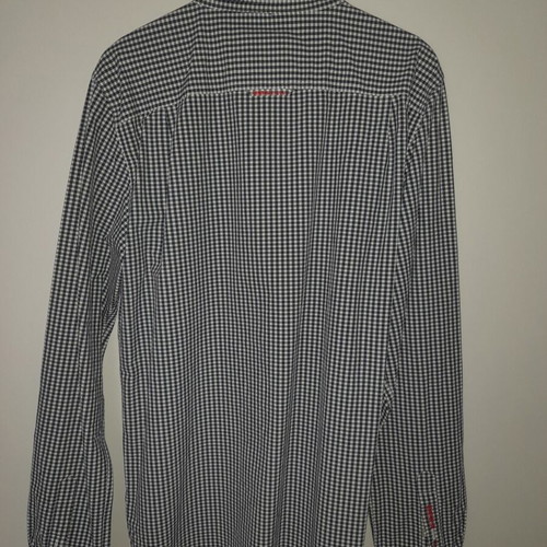 Superdry shirt checked blue white used, XXL