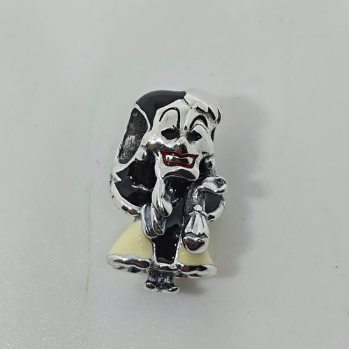 Cruella de Vil Silver Charm like new with collectible details
