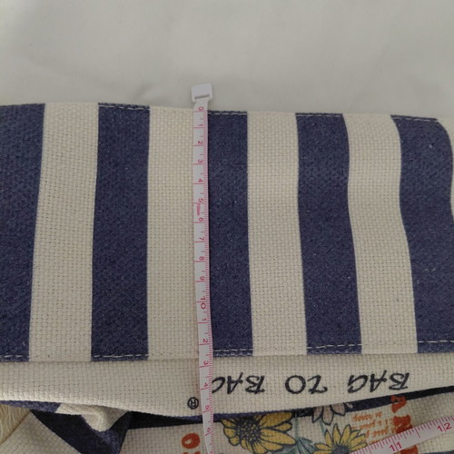 Bag to Bag shoulder bag new, blue cotton beach and city