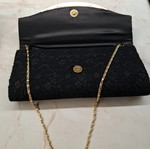 Evening bag new, black handheld