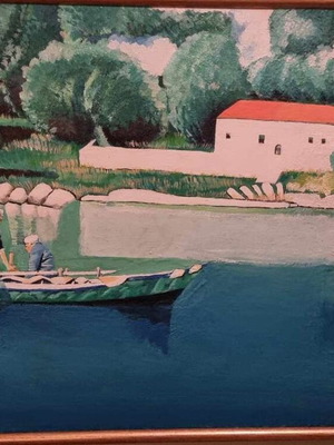 Authentic landscape painting like new