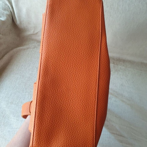 Orange shoulder bag new synthetic leather