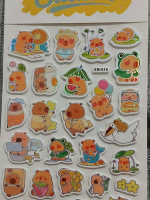 Cabybara stickers new, cute for kids and decoration