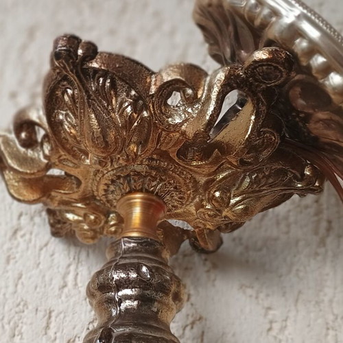 Vintage ceiling light used, diameter 37 cm