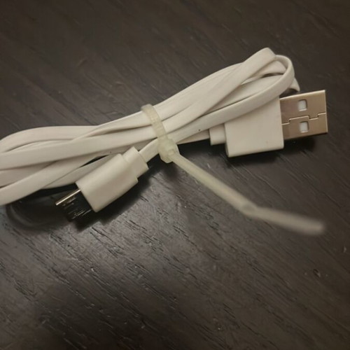 Micro-USB charging & data cable white like new