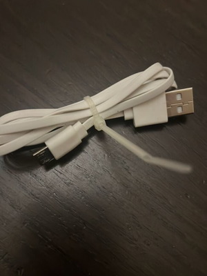 Micro-USB charging & data cable white like new