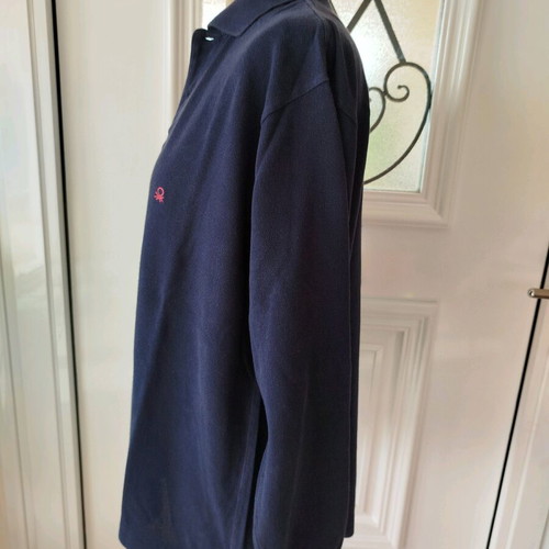 Benetton blouse blue like new, size L