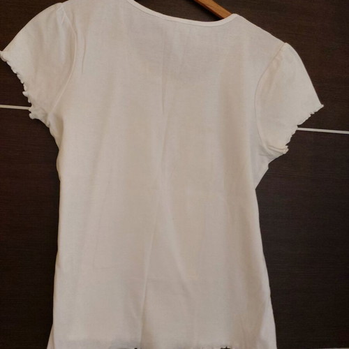 Women's white t-shirt 100% cotton like new size L