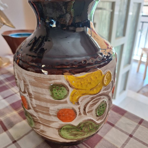 Vintage Bay Keramik ceramic vase from 1970s, like new