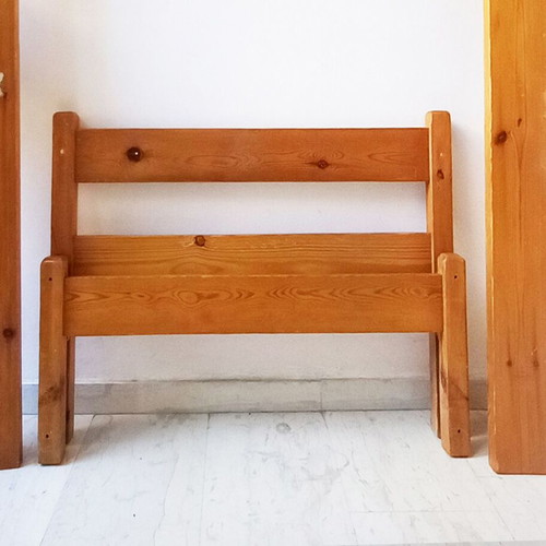 Swedish Wooden Single Bed used, simple design 200x100 cm