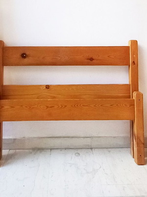 Swedish Wooden Single Bed used, simple design 200x100 cm