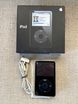 Apple iPod Classic 60GB μαύρο μεταχειρισμένο, μοντέλο MA147FB/A με original συσκευασία και καλώδιο USB