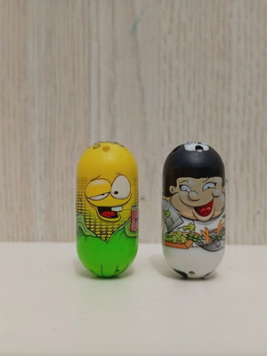 Mighty Beanz Spin Master σετ μεταχειρισμένο, Chinese Chef Bean #435 και Corn Bean #505 2010