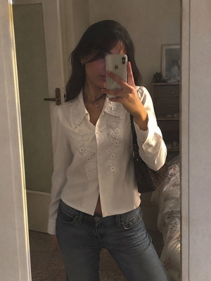 Vintage white shirt, authentic piece, large