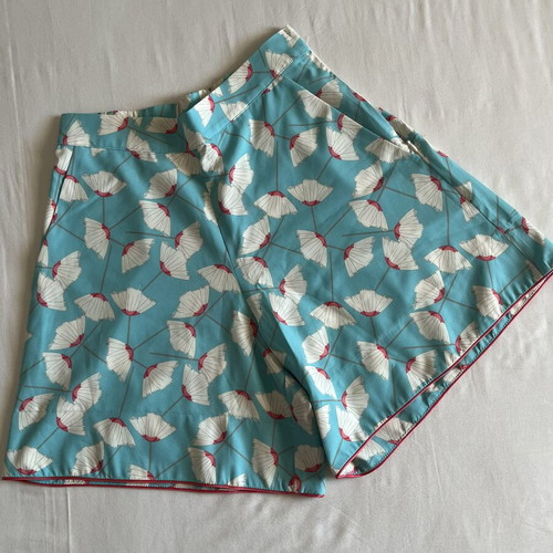Hemithea women's bermuda shorts, turquoise and beige