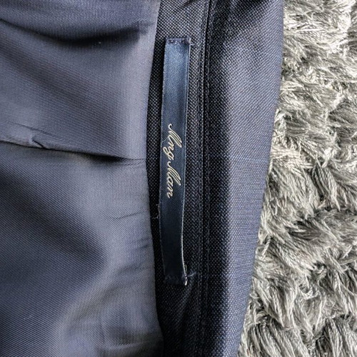 Mango Man Super Slim Fit suit like new, dark blue windowpane check