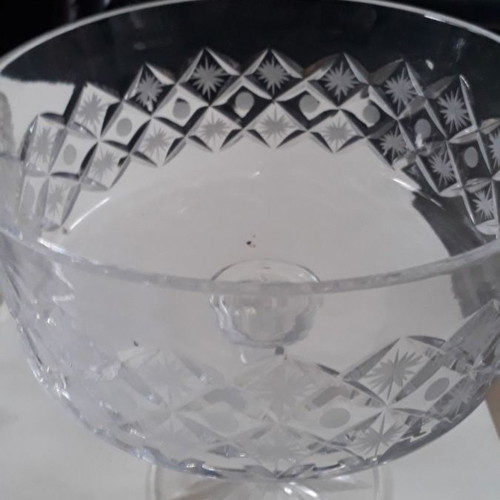 Crystal bowl with foot used