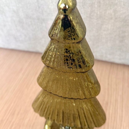 Christmas decorative tree made of mercury glass new