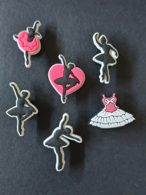 Crocs Charms Ballet Love σετ σαν καινούργιο, ροζ πολύχρωμο