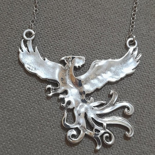 Phoenix pendant large iron