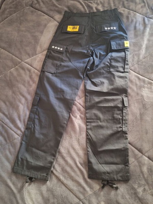 Corteiz cargo pants used, 4th anniversary, size S, black