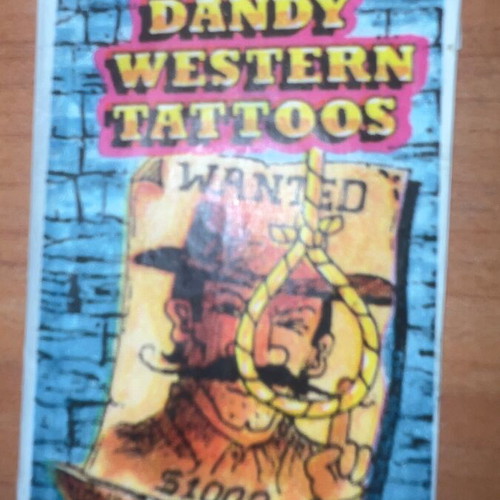 Dandy tattoo pack like new with wrappers and five tattoos from 1980s Greece