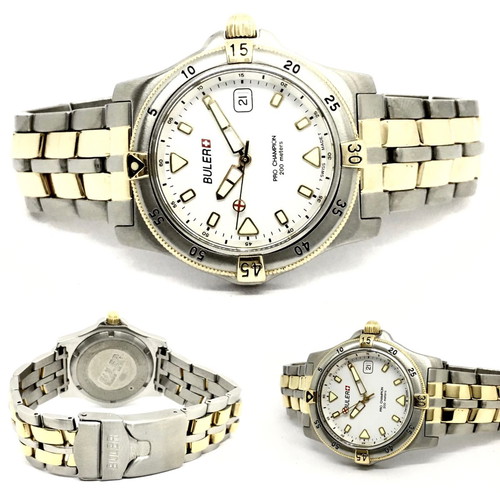 Buler Quartz 38mm waterproof watch with sapphire and strong lume