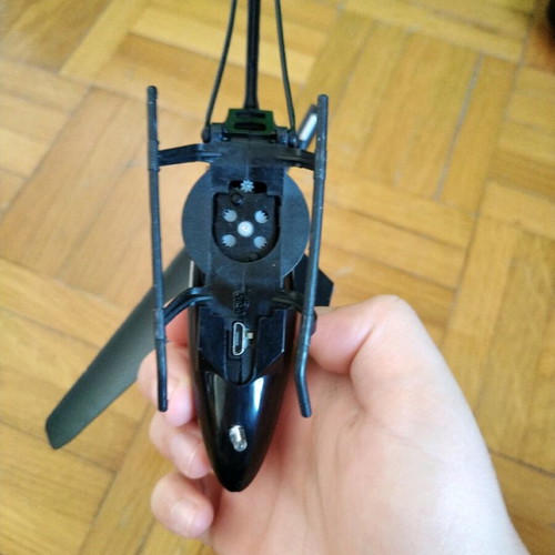 Remote control helicopter used for indoor flying