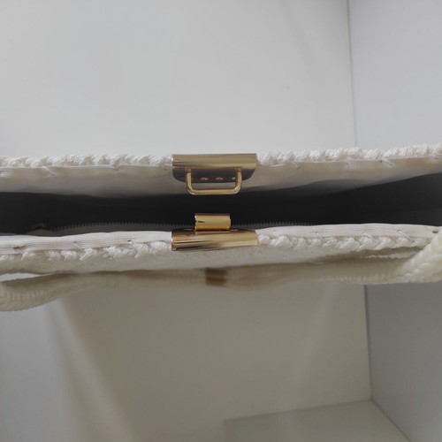 Vintage shoulder bag, white