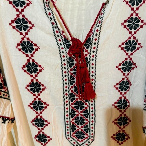 Star Mela Boho embroidered dress tunic 100% cotton like new M/L