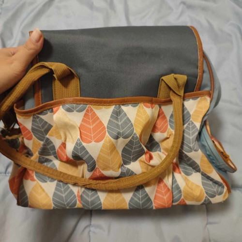 Babymoov shoulder/hand changing bag used 55x45 cm blue multicolor