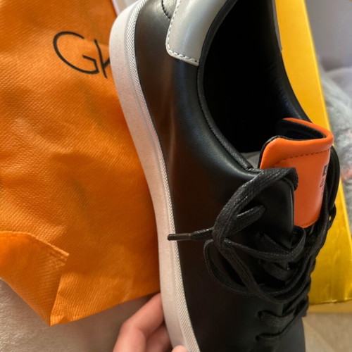 Gianna Kazakou sneakers new, size 45, black and orange