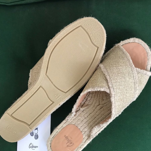 Castaner espadrilles new, size 41, gold Palmera oro claro